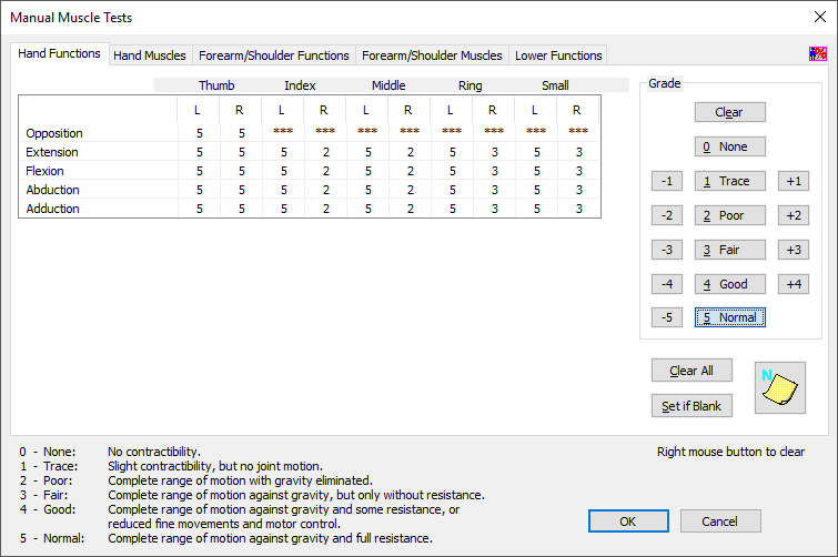 ESW Upper Extremity Evaluation Software